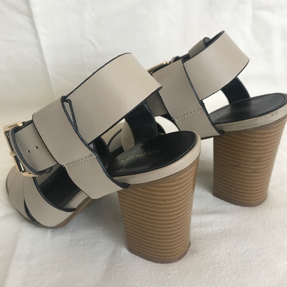 Tan Block Heels - Picture 3 of 3